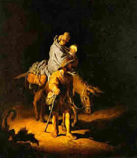 Rembrandt, Flucht na Ägypten