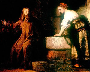 Rembrandt, Jesus un de Samaritersche